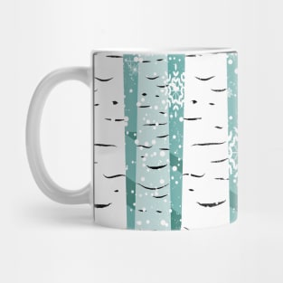 Frosted birch forest Mug